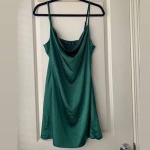 Nasty gal cowl neck silk dress